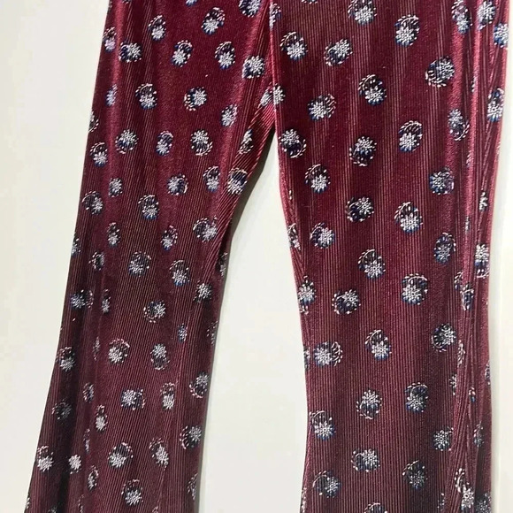 Altar’d State Velvet Printed Wide Leg Pants - Picture 4 of 9